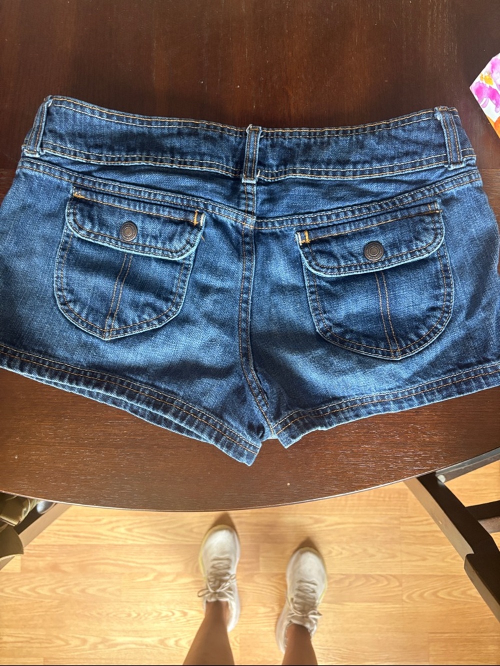 Mossimo Supply Co. Dark Blue Denim Jean Shorts - Picture 3 of 3
